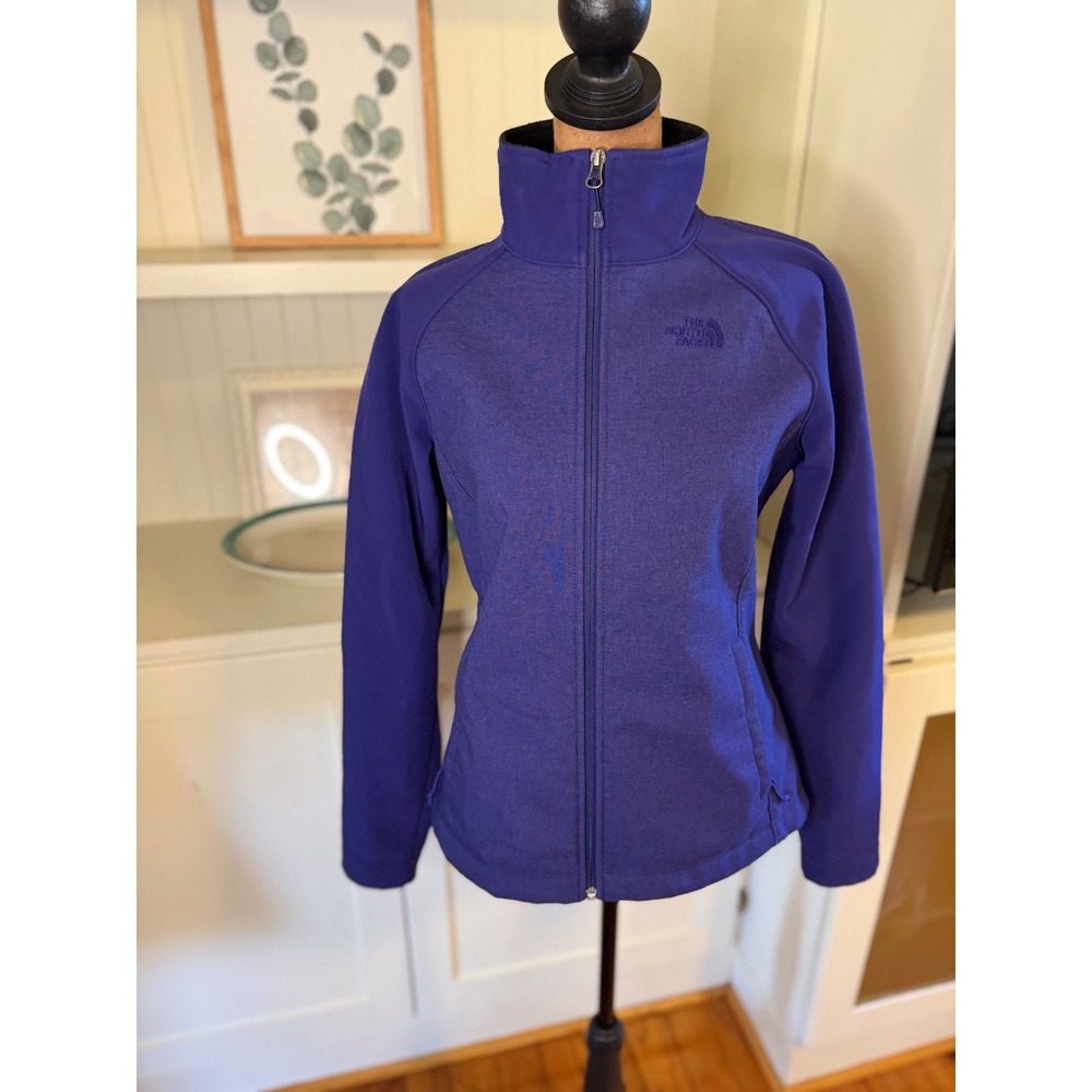 The North Face Apex Bionic Softshell Jacket Purple Full Zip Womens Small